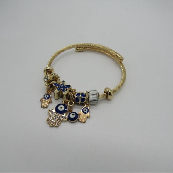 Evil Eye Charm Bracelet - Picture 2 of 3